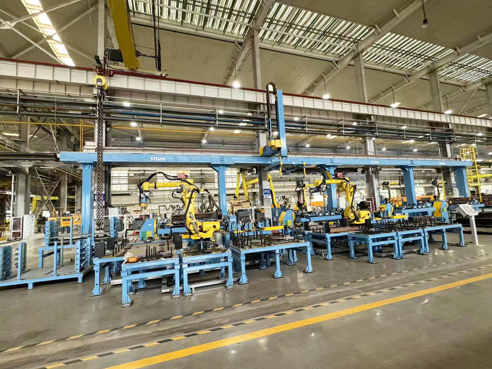 電纜槽自動組對、焊接生產(chǎn)線